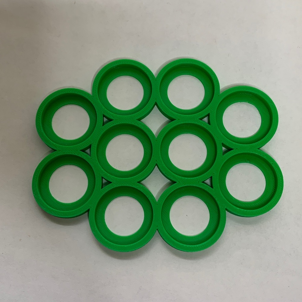 25mm Green Mob Cloud Movement Trays for 10 units